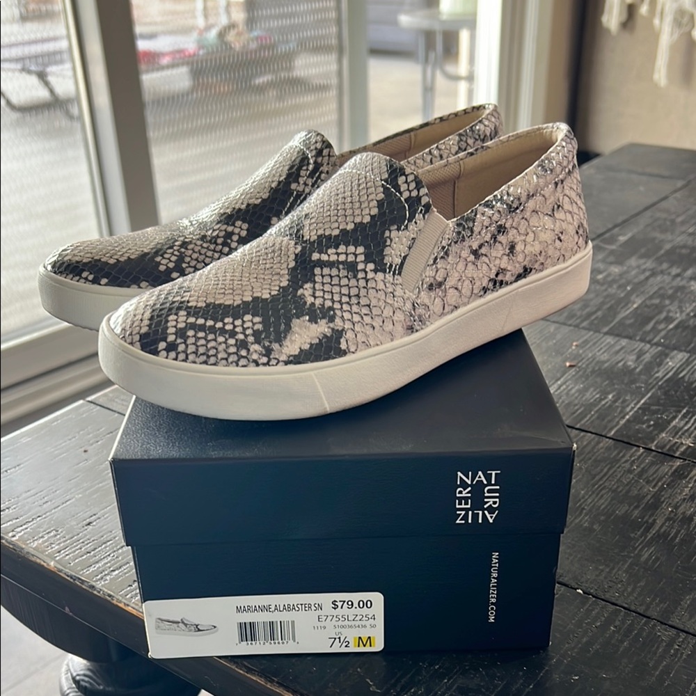 Naturalizer Snake Print Slip-On Shoes